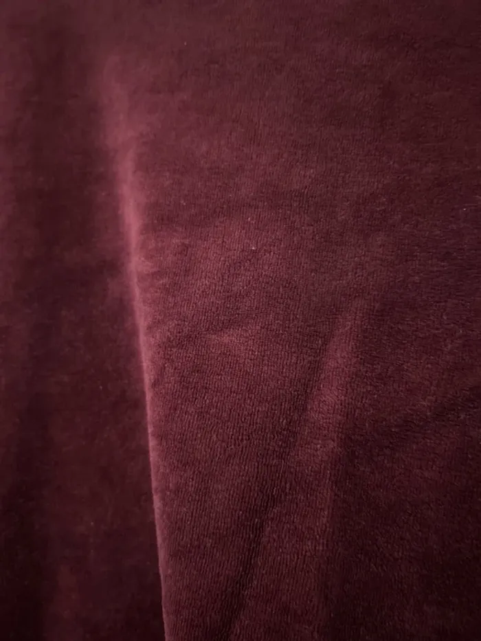 Sweat effet velours prune - photo numéro 2