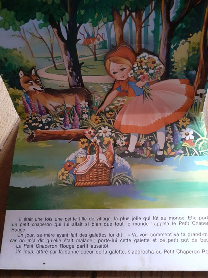 livre pop-up vintage petit chaperon rouge - photo numéro 6