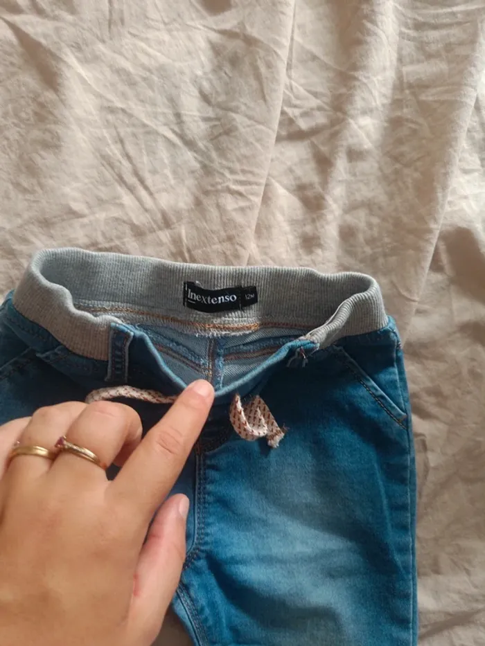 Jean elastique taille 12 mois - photo numéro 3