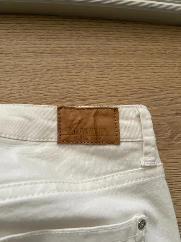 Pantalon blanc Zara taille 34 - photo numéro 5