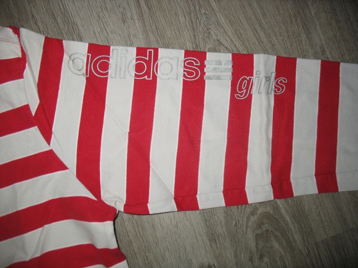 SWEAT SHIRT RAYÉ ROUGE ET GRIS FILLE "ADIDAS" - 16 ANS - n°01 - photo numéro 4