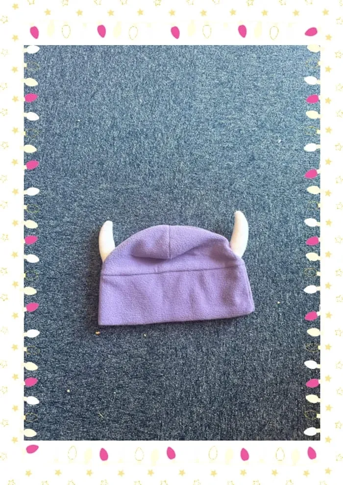 🟣 Bonnet Enfant Milka – Édition Spéciale avec Cornes 🐮 - photo numéro 3