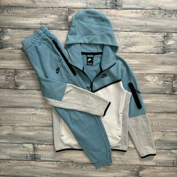 Ensemble De Survêtement Nike Tech Bleu, Blanc & Gris