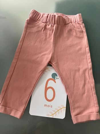 Pantalon rose - 6 mois