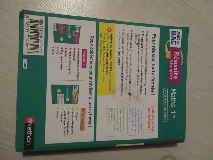 Annales bac Maths 1ère - photo numéro 2