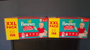 Lot de 2 Pampers Pants baby dry T4 - 108 couches