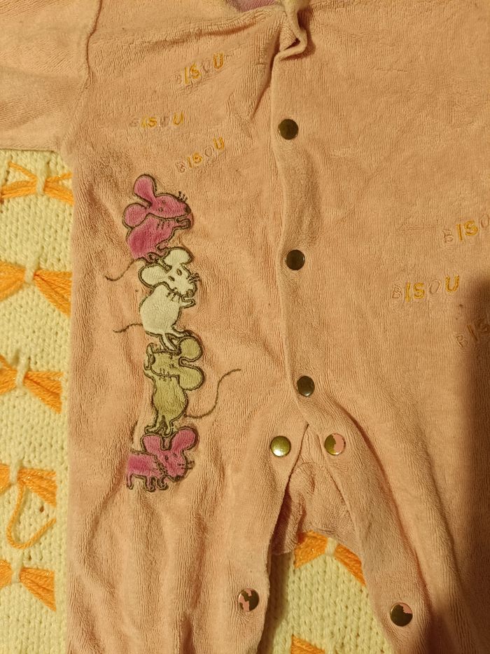 💗 Pyjama bébé – Chocolatine “Bisous Bisous” 💗 - photo numéro 2