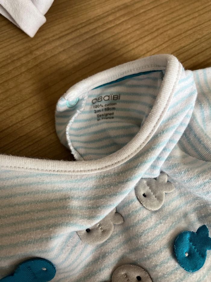 Lot de pyjama bébé 3 mois - photo numéro 5