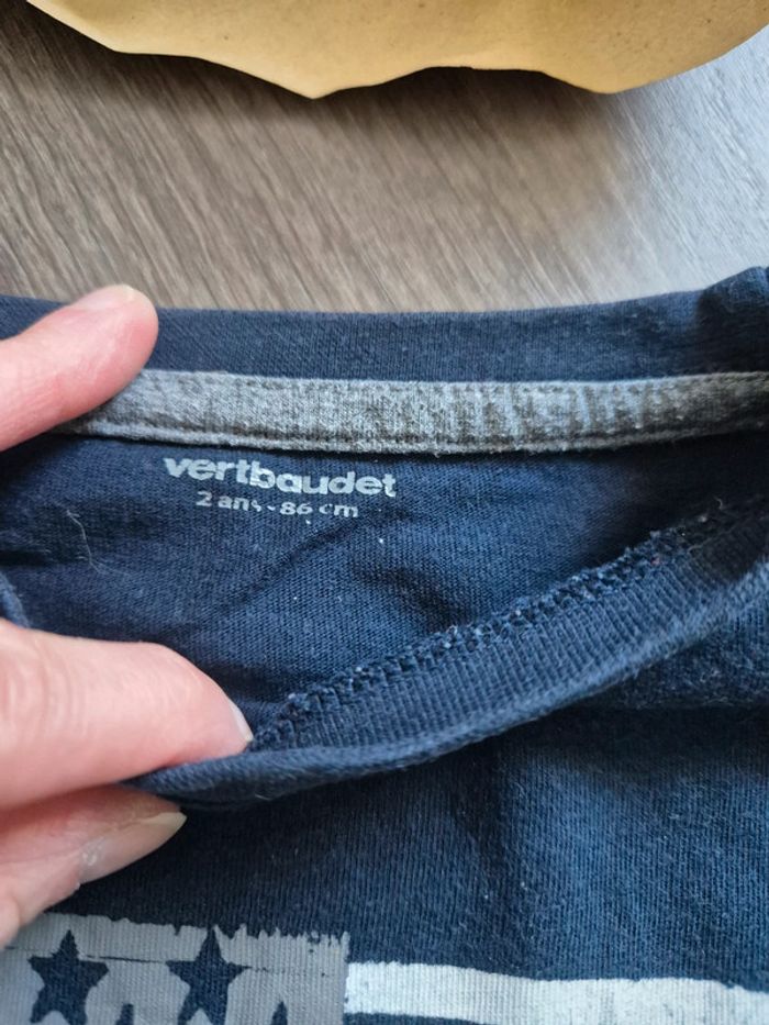 Beau t-shirt manches longues vertbaudet 24 mois - photo numéro 2