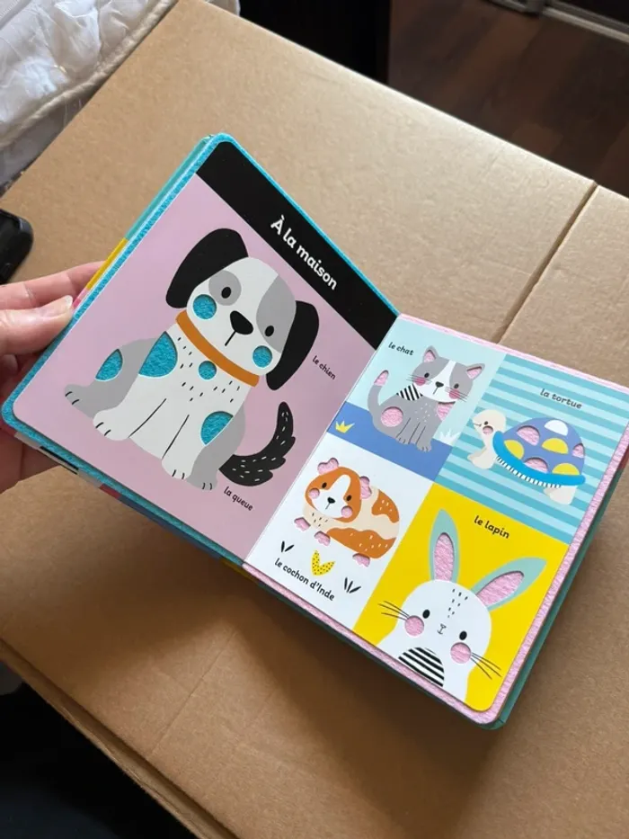 Livre en feutrine les animaux - photo numéro 2