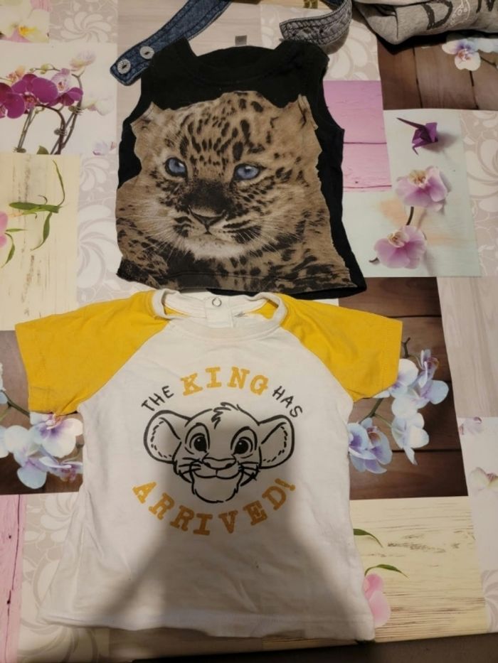 Lot de 7 tee-shirts manches courtes 6 mois - photo numéro 2