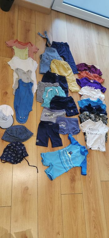 Lot vêtements  garçon été 12 mois