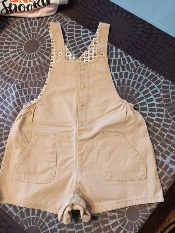 Salopette short Fille 24 mois obaibi