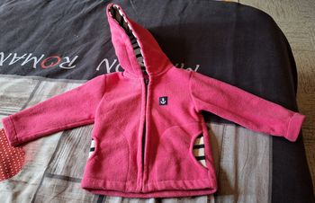 Polaire zippé Les Petits Cœurs à la Mer 18 mois