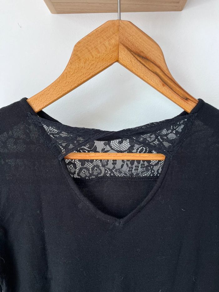 Pull noir léger - photo numéro 3