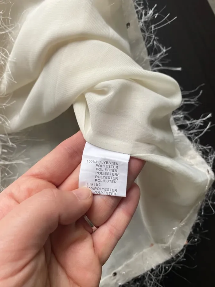 Haut paillettes beige neuf Taille L - photo numéro 6