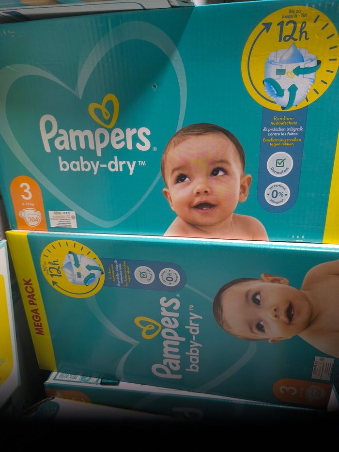 Pampers taille 3 2 cartons