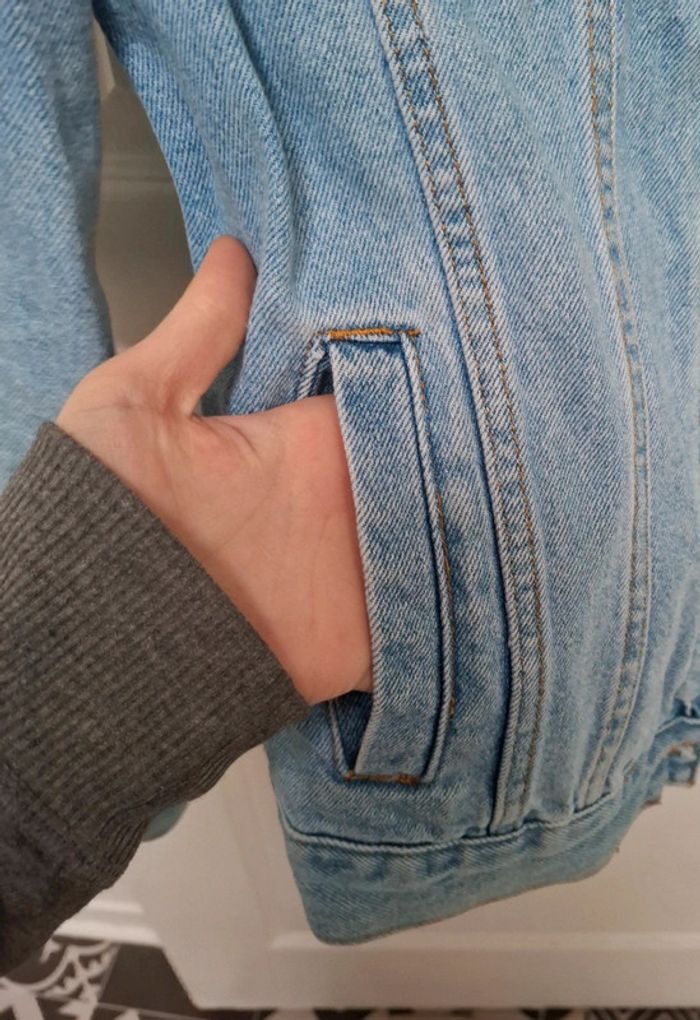 Veste en jean bleu clair taille Xs twintip oversize - photo numéro 5