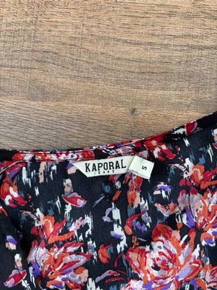 Chemisier Kaporal fleuri - Taille S - Neuf - photo numéro 3