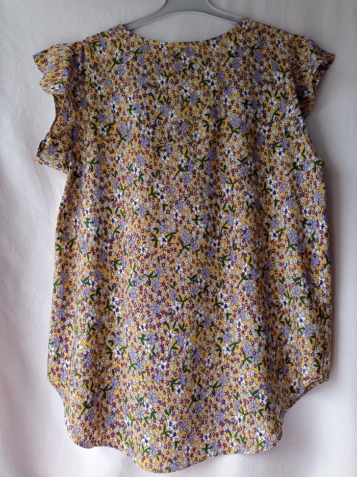 BLOUSE SHEIN Moutarde Fleurie. - photo numéro 2