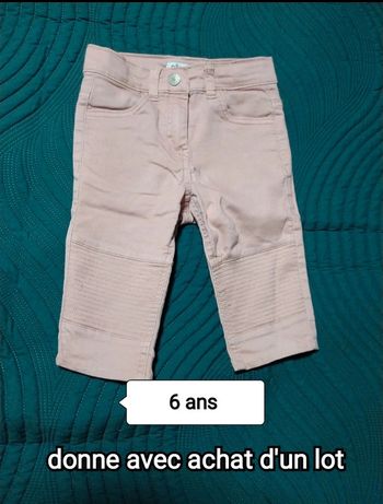 Donne pantacourt rose gémo 6 ans