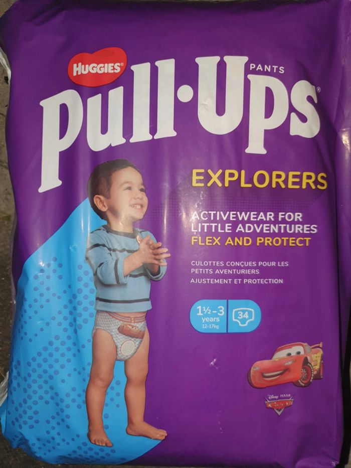 Couches 12 - 17 kg Huggies Explorers X34 Pull Ups