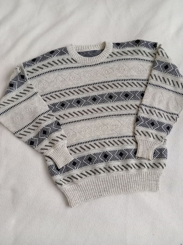 Pull Vintage d'hiver en laine - photo numéro 4