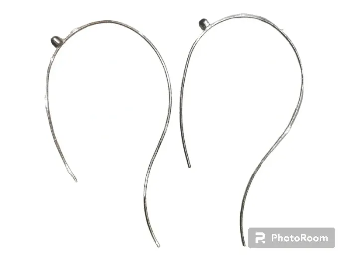 Boucles d'oreilles perle bleue