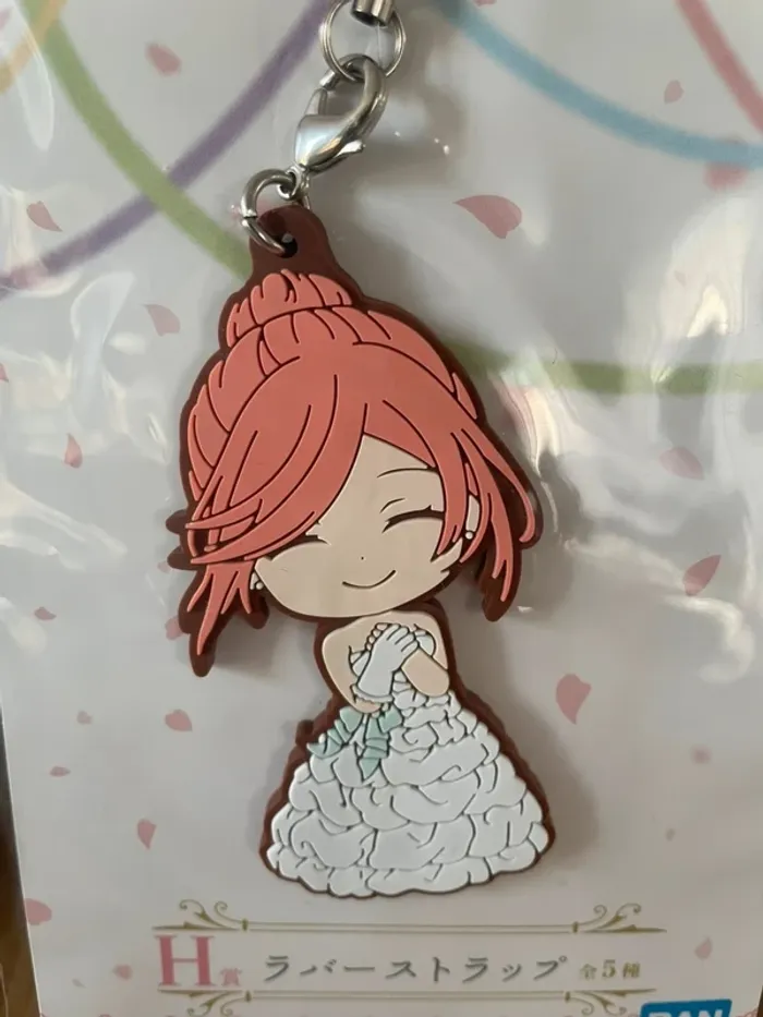 The Quintessential Quintuplets – Porte-clés caoutchouc Yotsuba Nakano Ichiban Kuji Game Final 6,5 cm - photo numéro 2