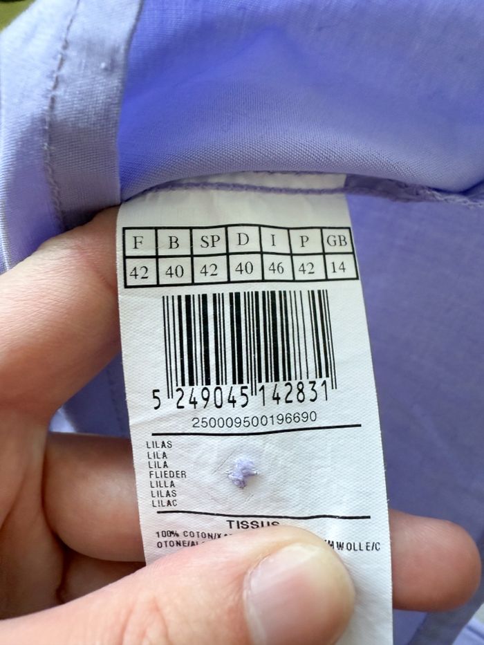 Chemise manches 3/4 Lila Jennyfer taille 42 XL - photo numéro 7