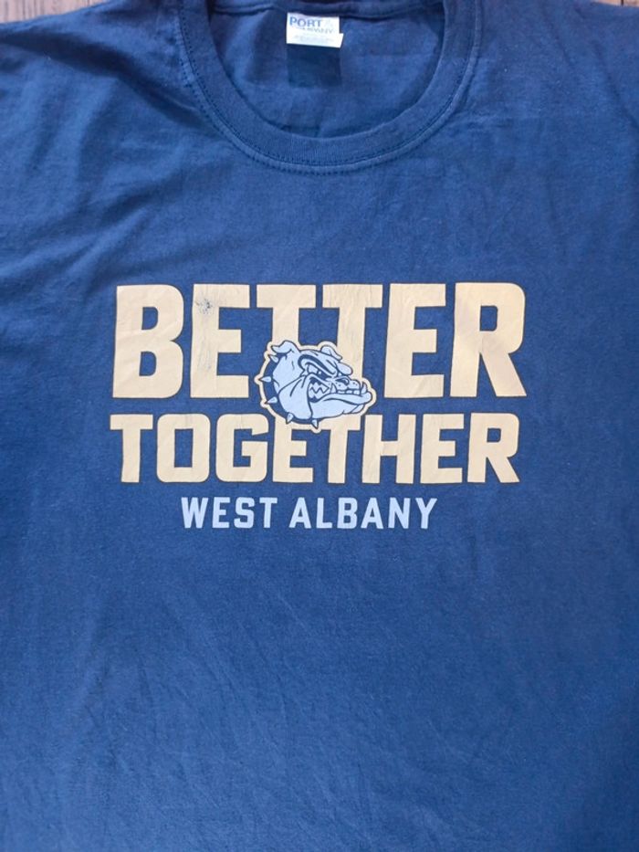 T-shirt bulldogs West albany vintage 90's Taille L - photo numéro 2