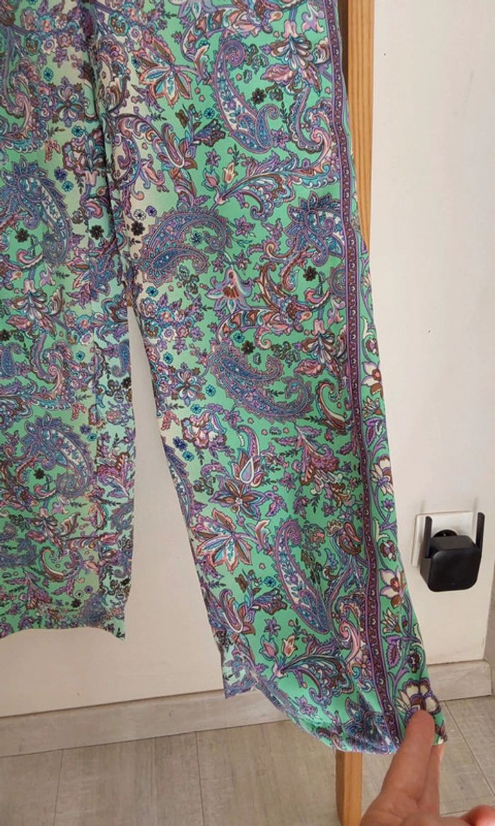 Sarouel neuf soie polyester hippie chic bohème T 36/38 - photo numéro 9