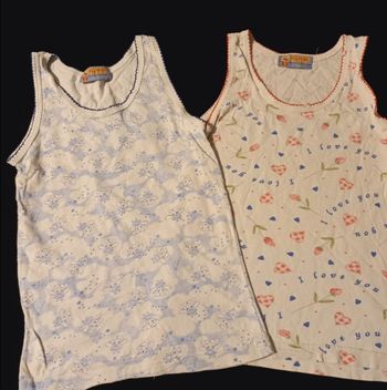 2 débardeurs enfant 8 ans