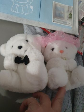 Couplé.peluches mariés