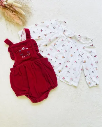 Ensemble barboteuse + blouse assorti 9 mois - Sergent Major