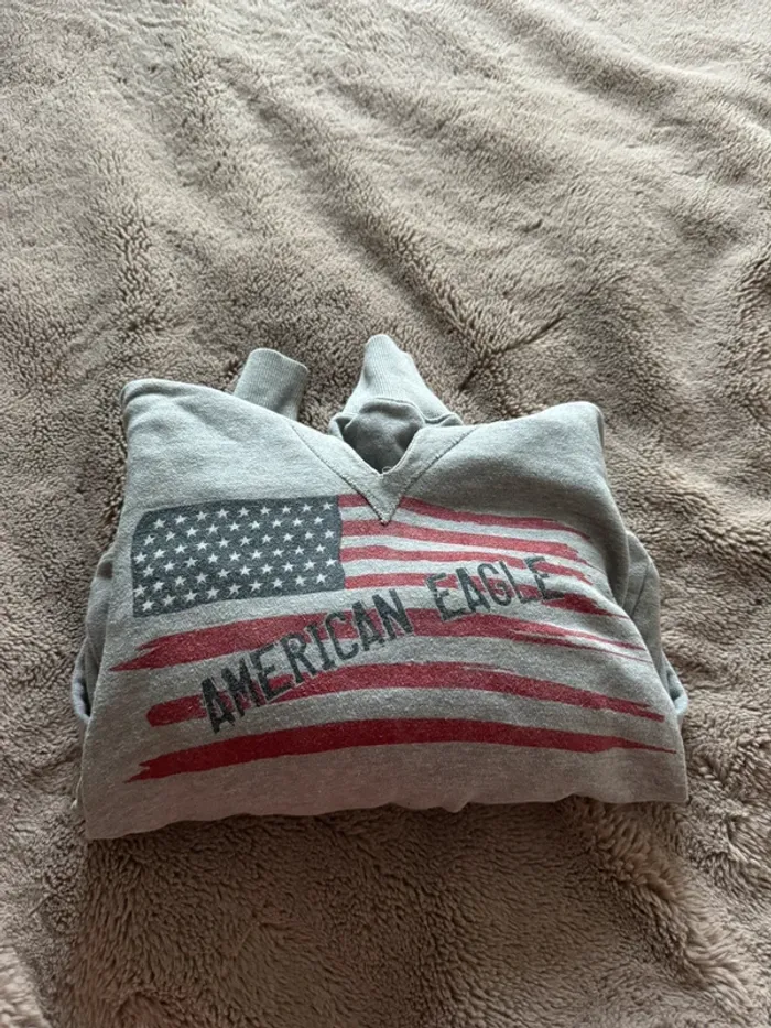 Sweat à capuche gris