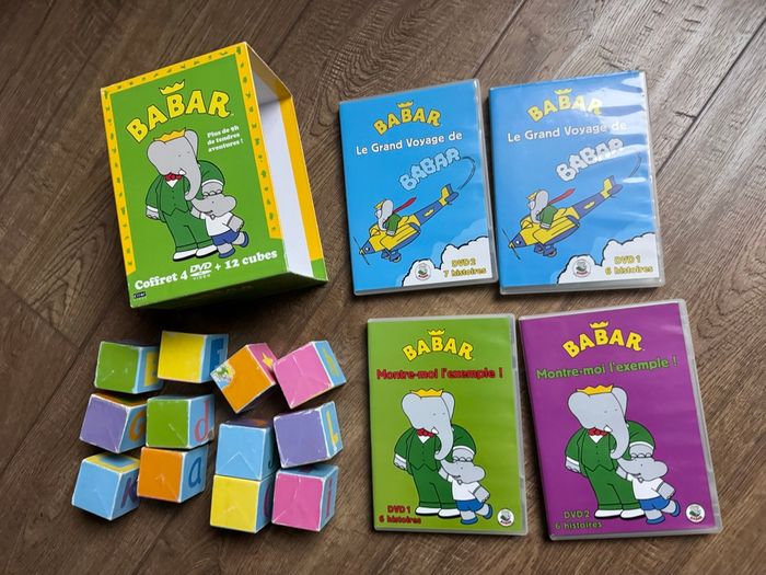 Coffret 4 dvd Babar et 12 cubes - photo numéro 6