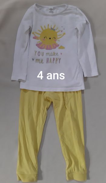 Pyjama léger fille - soleil - LC waikiki - 4 ans