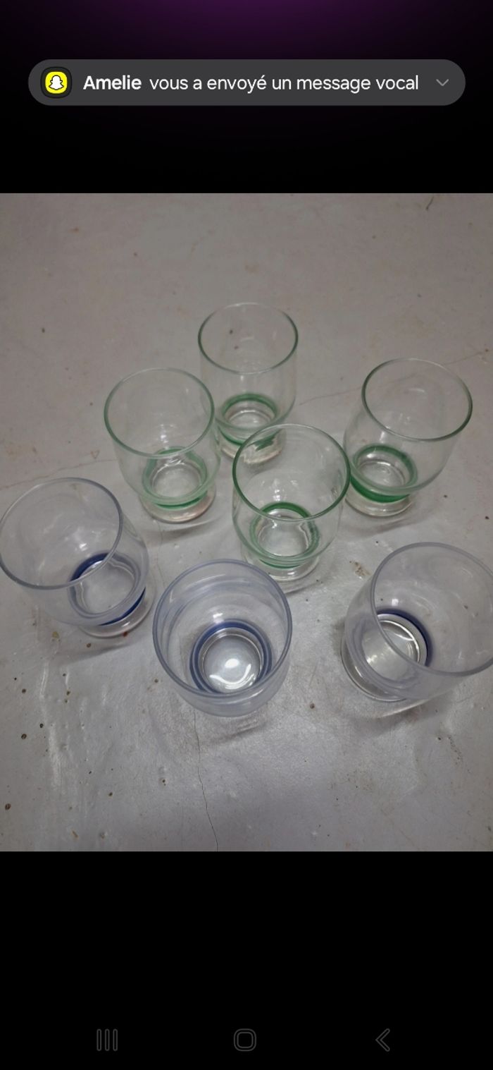 Lot de 7 verres