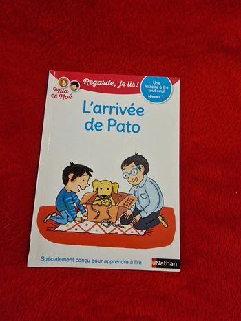 Livre regarde je lis mila et noé, l'arrivée de pato
