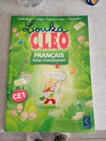 Cahier d'apprentissage français CE1 Cléo