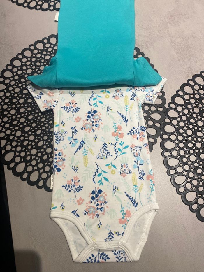 Lot de 2 bodies fille Petit Béguin 9 mois - photo numéro 3