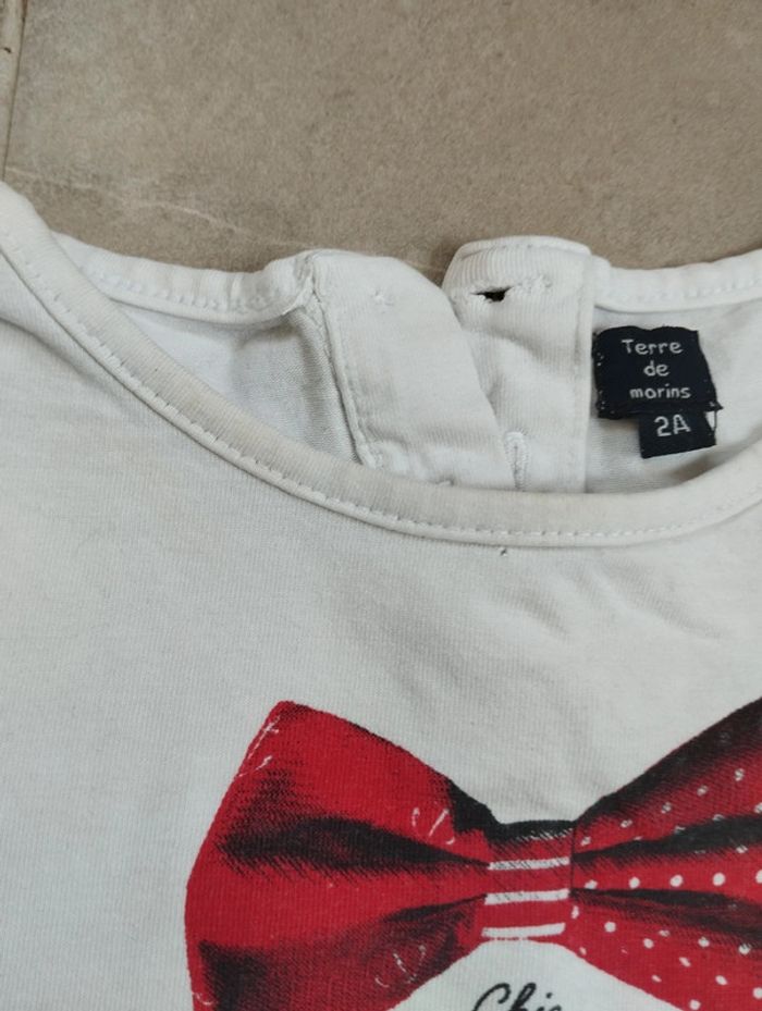 Lot 3 t-shirts manches courtes fille 24 mois - photo numéro 6