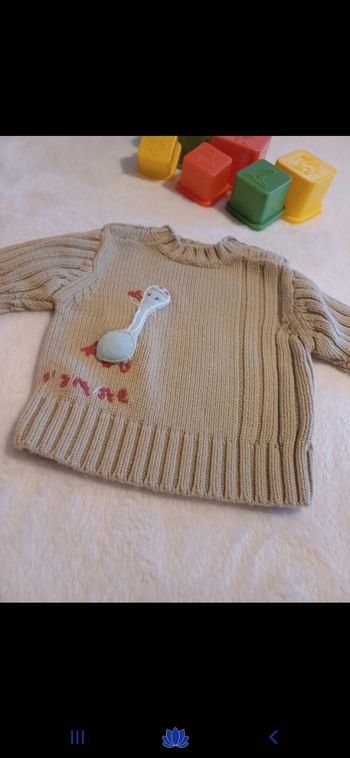 Pull bébé taille 1 mois