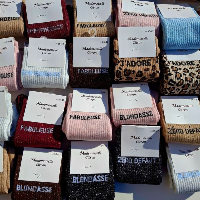 Chaussettes à Paillettes Neuve 85 % Coton - photo numéro 4