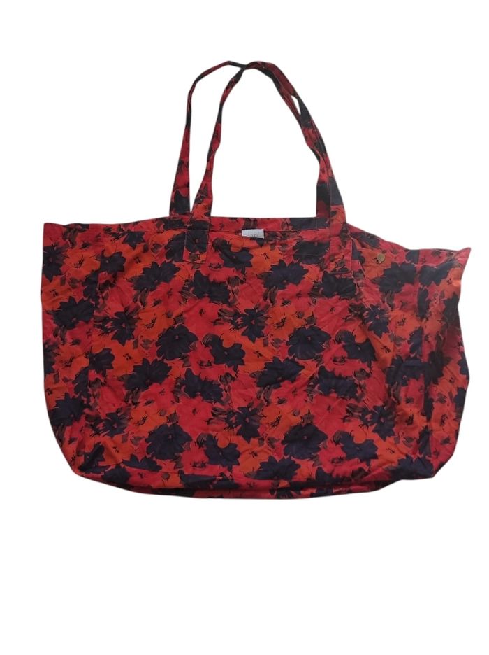Grand sac en tissu fleuri