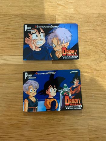 Carte dragon ball Z super Saiyan battle PP.card séries part 26 numéro 1155 et 1157