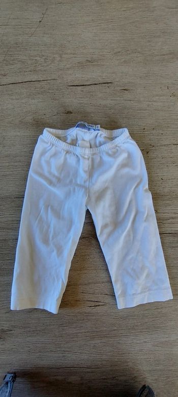 Legging blanc 3/4, Filou & Friends,3 ans, bon état