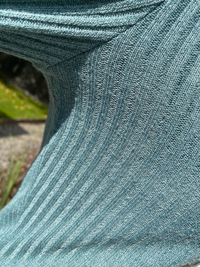 Pull col roulé femme bleu taille S - photo numéro 2