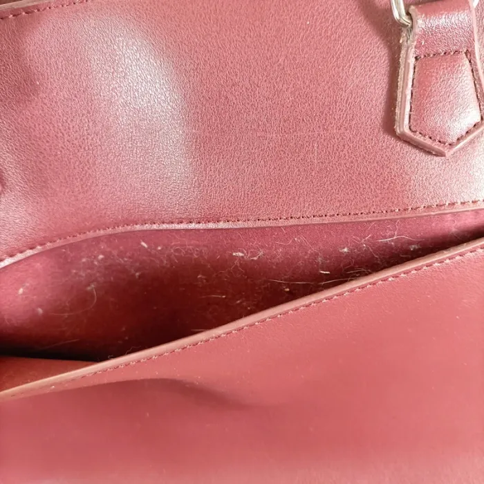 Sac cabas bordeaux grand format – idéal bureau ou quotidien S023 - photo numéro 5